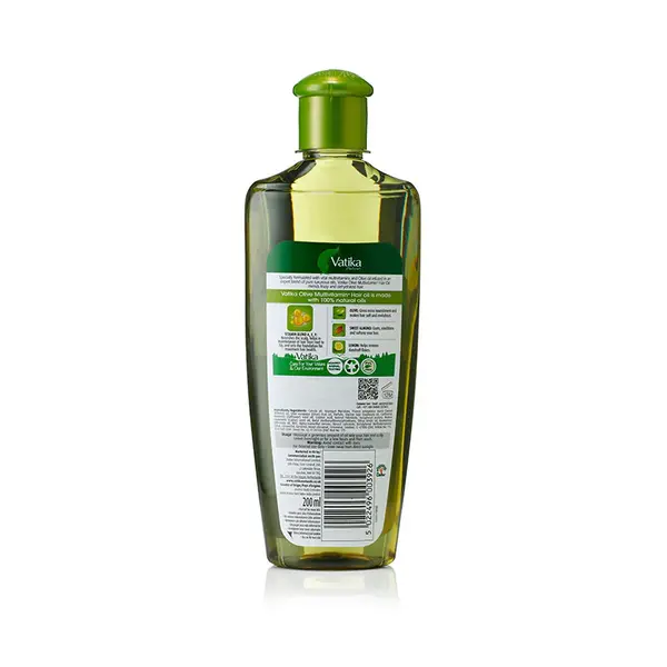 Dabur Vatika Vatika Naturals Multivitamin Olive Hair Oil - Nourishing Anti-Frizz Hair Oil 200ml