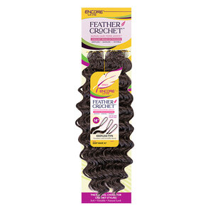 Janet Collection Encore Lavie Feather Crochet Deep Wave 14 inch