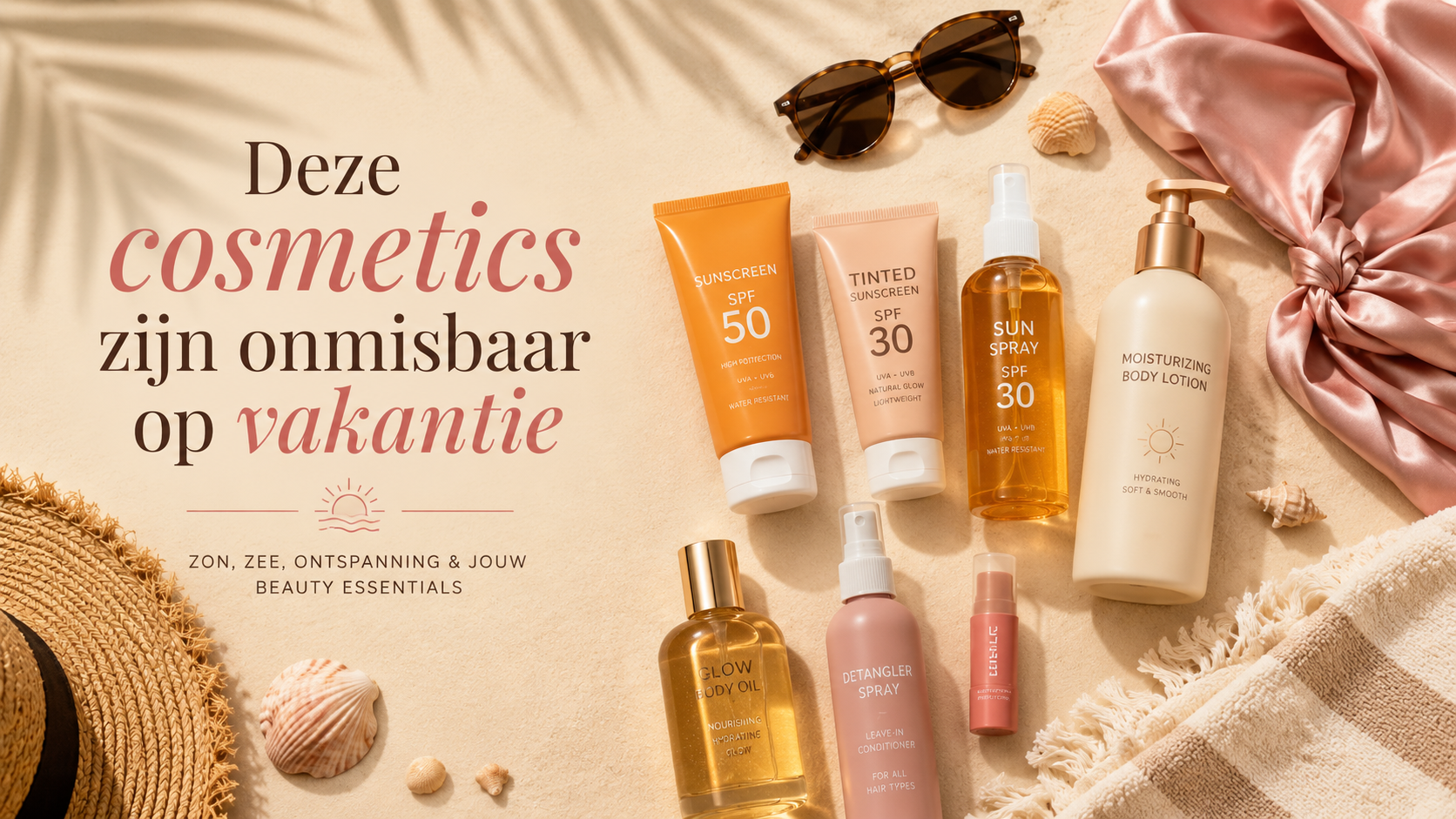 Deze cosmetica producten zijn onmisbaar op vakantie