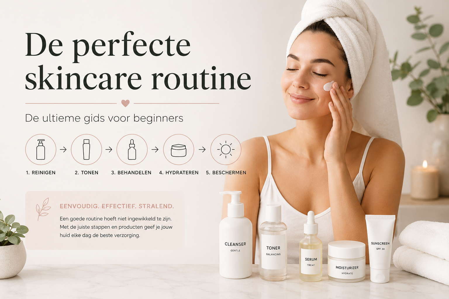 Hoe stel je de perfecte skincare routine samen voor beginners?
