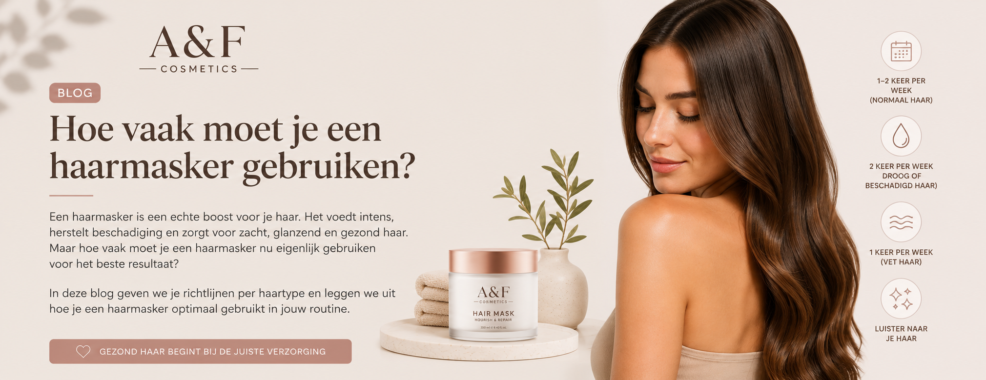 Hoe vaak moet je een haarmasker gebruiken?