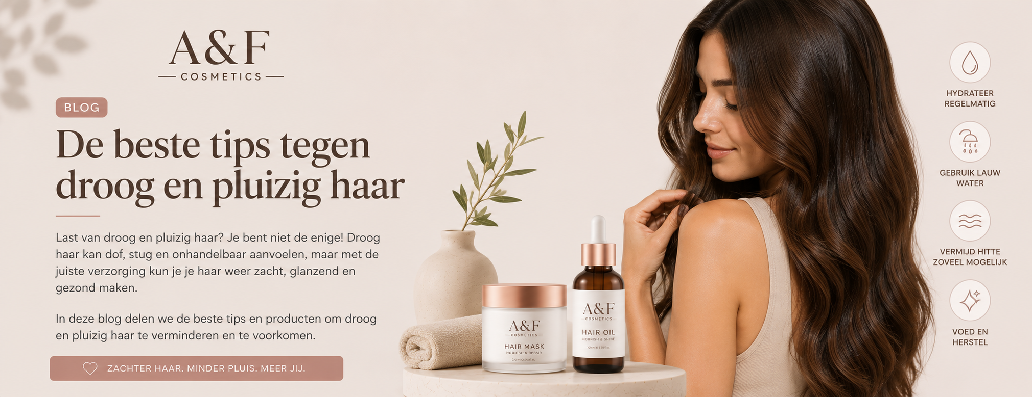 De beste tips tegen droog en pluizig haar