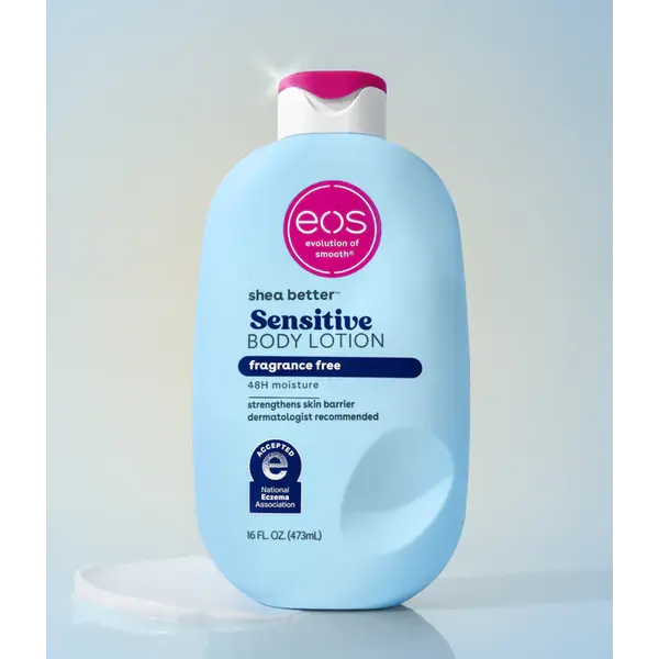 EOS – Evolution of Smooth EOS Sensitive Body Lotion Fragrance Free – Fragrance-Free Hydrating Body Lotion with Shea Butter for Sensitive Skin (473ml)