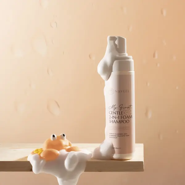 Curly Secret Nayeel My First Gentle 2-in-1 Foam Shampoo – Ultra-Gentle Foam Shampoo for Babies & Kids with Colloidal Oat Extract