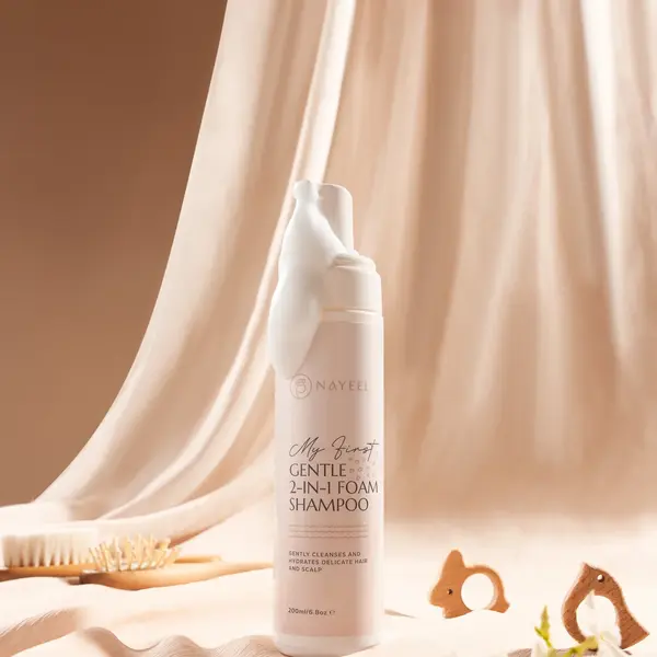 Curly Secret Nayeel My First Gentle 2-in-1 Foam Shampoo – Ultramilde Schuimshampoo voor Baby's & Kinderen met Colloïdaal Haverextract