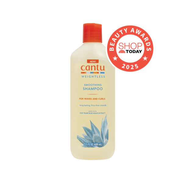 Cantu Cantu Weightless Smoothing Shampoo – Lightweight Moisturizing Shampoo with Blue Agave for Waves & Loose Curls