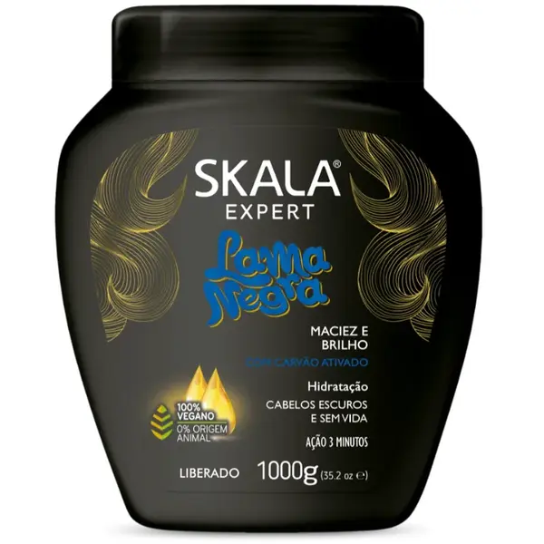 Skala Skala Expert Lama Negra – Hydraterende & Revitaliserende Hair Treatment Cream voor Donker en Dof Haar (1000g)