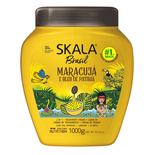 Skala Skala Passion Fruit & Patauá Oil 2-in-1 Hair Treatment Cream for Stronger, Nourished & Resilient Hair 1000g