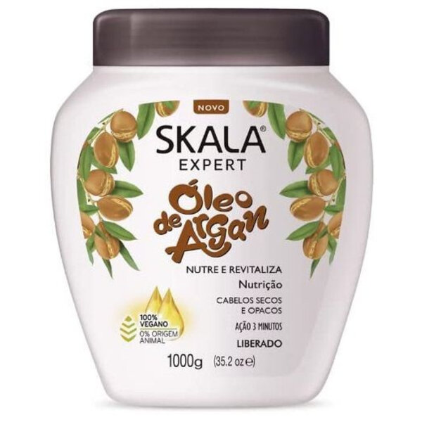 Skala Skala Argan Oil Hair Treatment Cream for Deep Nourishment, Hair Repair & Natural Shine 1000g