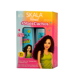 Skala #Mais Cachos Sulfaatvrije Shampoo + Conditioner Kit 525ml