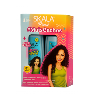 Skala #Mais Cachos Sulfate-Free Shampoo + Conditioner Kit 525ml