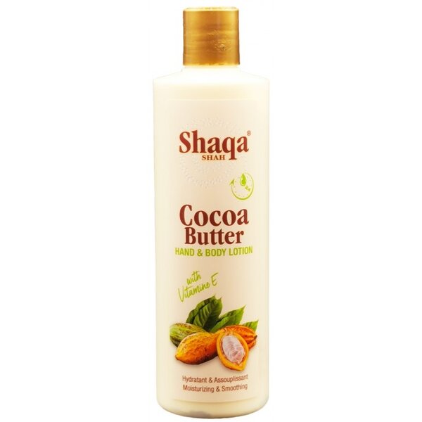 Shaqa Shah Shaqa Shah Cocoa Butter Hand & Body Lotion with Cocoa Butter and Vitamin E for Dry Skin 16oz / 473ml