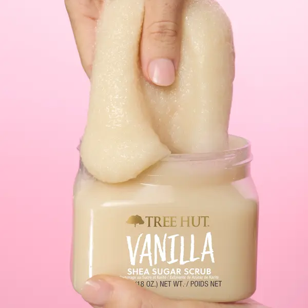 Tree Hut Tree Hut Vanilla Shea Sugar Scrub met Sheaboter, Vanille, Colloïdaal Goud & Natuurlijke Oliën voor een Zachte en Gladde Huid 510g