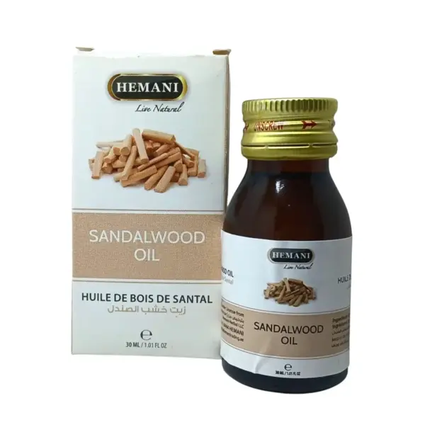 Hemani Herbal Hemani Sandalwood Herbal Oil – Conditioning Sandalwood Oil for Skin, Massage & Aromatic Care 30ml