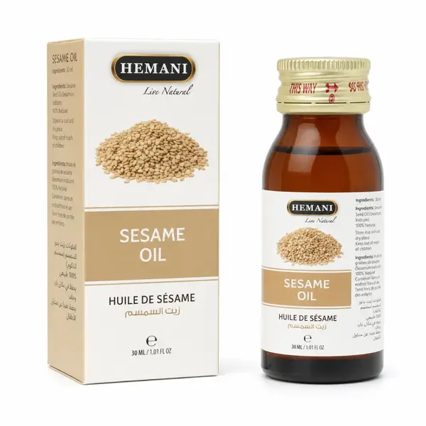 Hemani Herbal Hemani Sesame Oil – Conditioning Sesame Oil for Dry Skin, Massage & Daily Beauty Routine 30ml