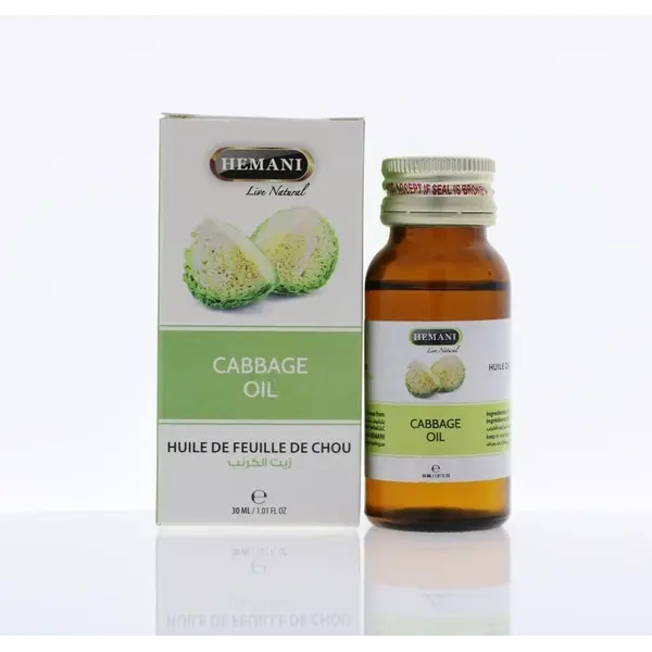 Hemani Herbal Hemani Cabbage Oil – Natural Cabbage Oil for Skin, Body & Massage 30ml