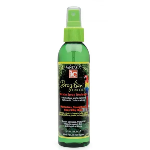 Fantasia IC Fantasia IC Brazilian Hair Oil Keratin Spray Treatment – Lightweight Shine & Moisture Spray with UV Protection 177ml