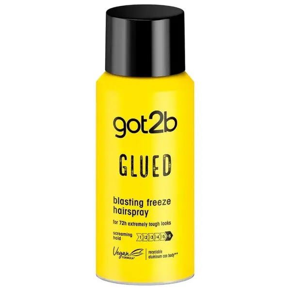 got2b got2b Glued Blasting Freeze Hairspray – Extra Strong Hairspray for Extreme Hold & Long-Lasting Fixation