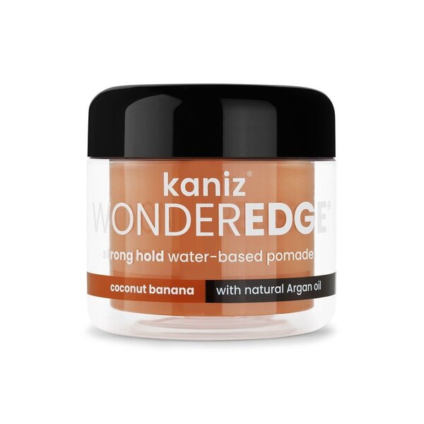 Kaniz Kaniz Wonder Edge Coconut Banana – Water-Based Strong Hold Pomade with Argan Oil for Edges & Baby Hairs 120ml