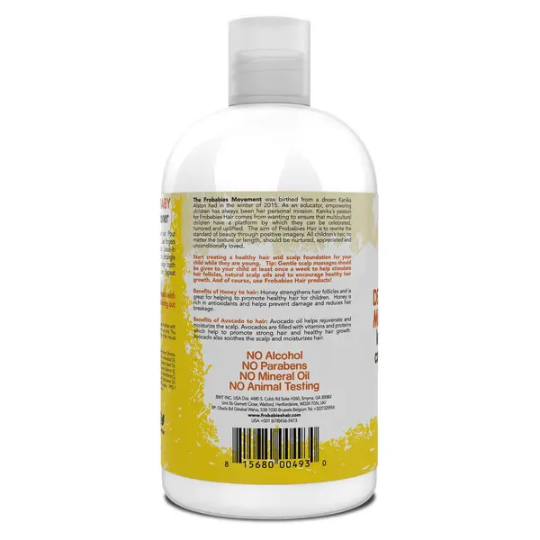 FroBabies Hair FroBabies Detangle Me Baby Leave-In Conditioner – Hydraterende Ontklitter met Honing & Avocado 355ml
