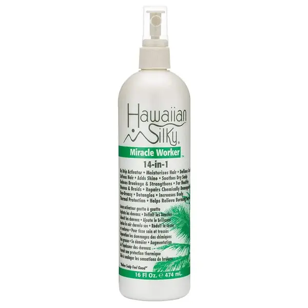 Hawaiian Silky Hawaiian Silky 14-in-1 Miracle Worker – Multifunctionele Leave-In Treatment met Jojoba-olie 473ml
