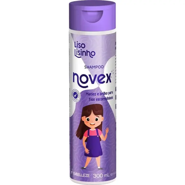 Novex Novex Liso Lisinho Shampoo – Milde Hydraterende Kindershampoo voor Steil Haar 300ml