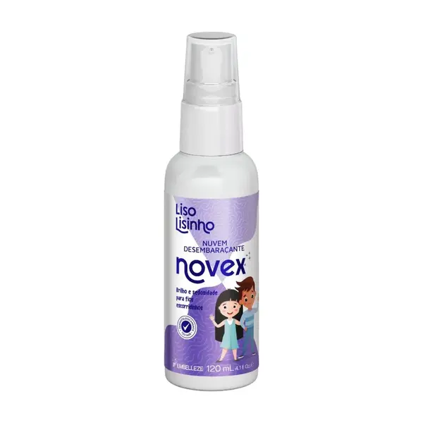 Novex Novex Liso Lisinho Detangling Spray – Leave-In Detangler for Straight Kids Hair 120ml