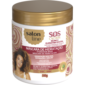 Salon Line S.O.S Curls Keratin & Castor Oil Hydration Mask 500g