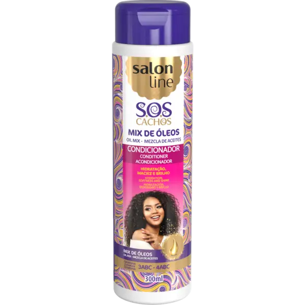 Salon Line Salon Line Super Oil Mix Nutritional Conditioner – Intensely Nourishing Conditioner for Dry & Curly Hair 300ml