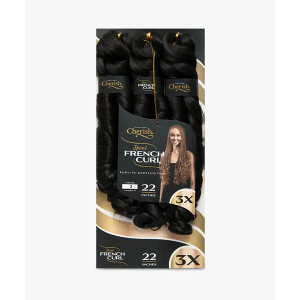 Cherish Cherish - Krul extensions - Pre-gestylede spiralen voor moeiteloze look - Geschikt voor vlechten en crochet styles - 55,88cm  (2)