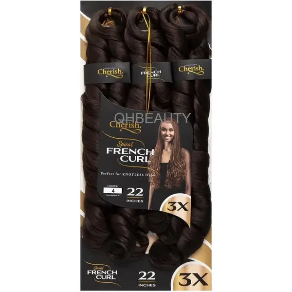 Cherish Cherish - Krul extensions - Pre-gestylede spiralen voor moeiteloze look - Geschikt voor vlechten en crochet styles - 55,88cm  (4)
