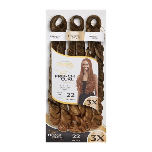 Cherish Cherish - Krul extensions - Pre-gestylede spiralen voor moeiteloze look - Geschikt voor vlechten en crochet styles - 55,88cm  - (T27)