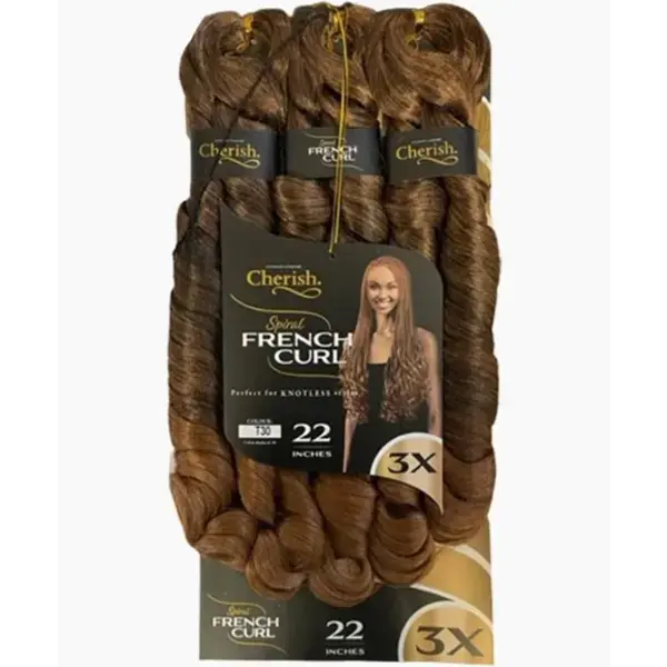 Cherish Cherish - Krul extensions - Pre-gestylede spiralen voor moeiteloze look - Geschikt voor vlechten en crochet styles - 55,88cm  - (T30)