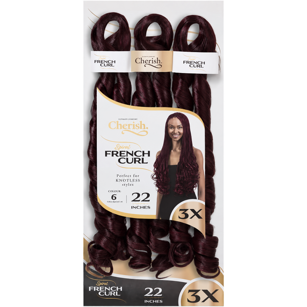 Cherish Cherish - Krul extensions - Pre-gestylede spiralen voor moeiteloze look - Geschikt voor vlechten en crochet styles - 55,88cm   (33)