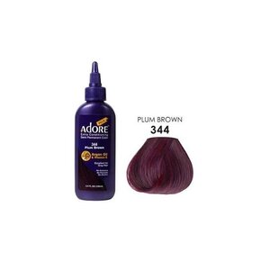 Adore Semi Permanent Hair Color 118ml 344 plum brown