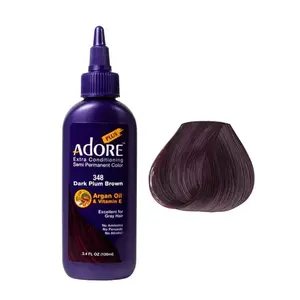 Adore Semi Permanent Hair Color 118ml 348 dark plum brown
