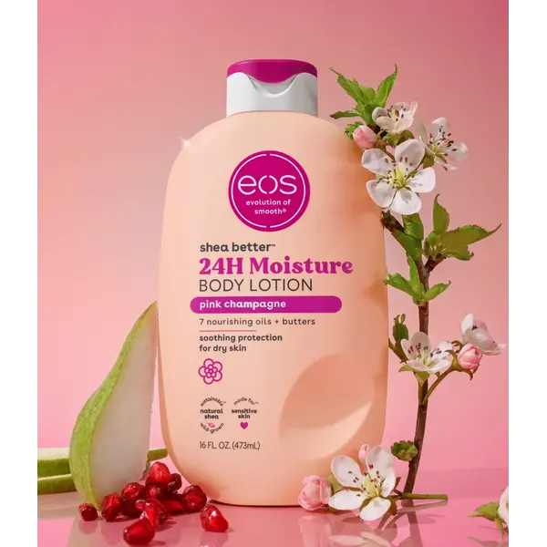EOS – Evolution of Smooth EOS Pink Champagne Body Lotion – Moisturizing Body Lotion with Shea Butter 473ml