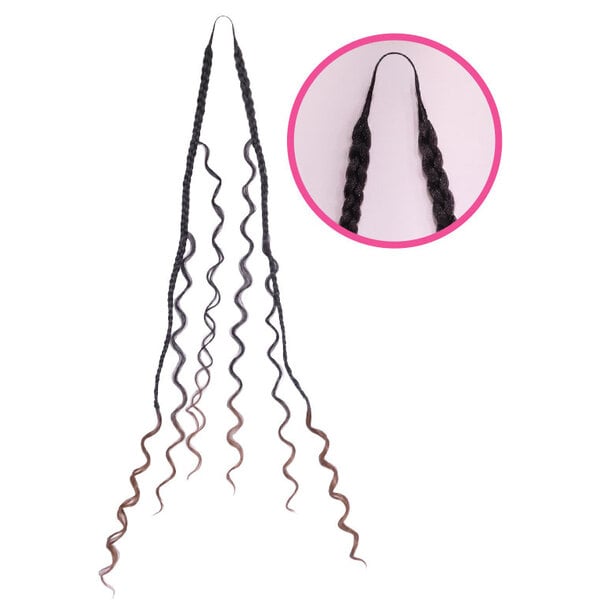 Janet Collection Janet Collection Encore Lavie 2X Feather Crochet Boho Box 18 inch – Human Hair Prime Unimix™ | Pre-Braided | Miracle Knots | Boho Knotless Style