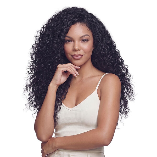Janet Collection Janet Collection Encore Lavie Feather Crochet Deep Wave 18 inch – Human Hair Prime Unimix™ | Knotless Design | Curl & Straighten Friendly up to 93°C