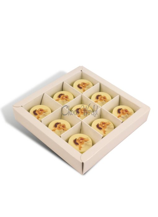 Chocolaterie Vink Huwelijksmunten Wit met Foto