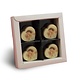 Bonbon Hartje Melk met Foto/Logo 4 stuks