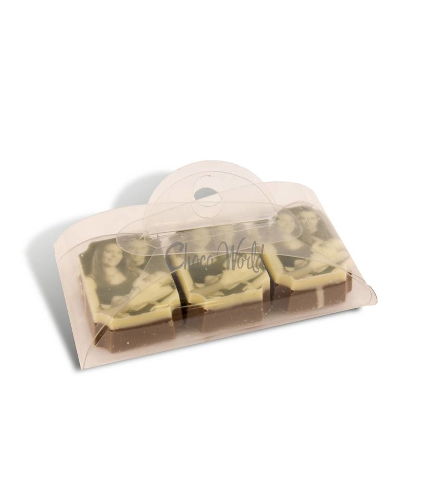 Chocolaterie Vink Bonbons Melk met Foto/Logo 3 stuks