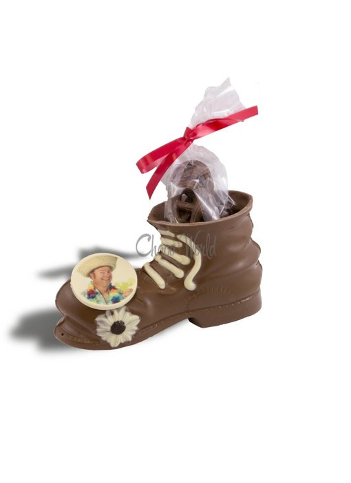 Chocolaterie Vink Herenschoen met Fotorondje/Logo