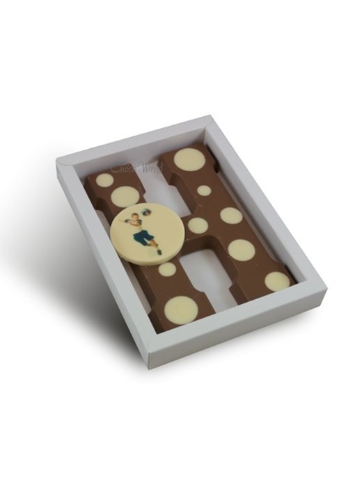 Chocolaterie Vink Letter met stippen en fotorondje