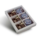 Tutteflesje/slabbetjes met geboorte flikken blauw