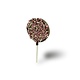 Geboorte chocolade lolly's met roze muisjes