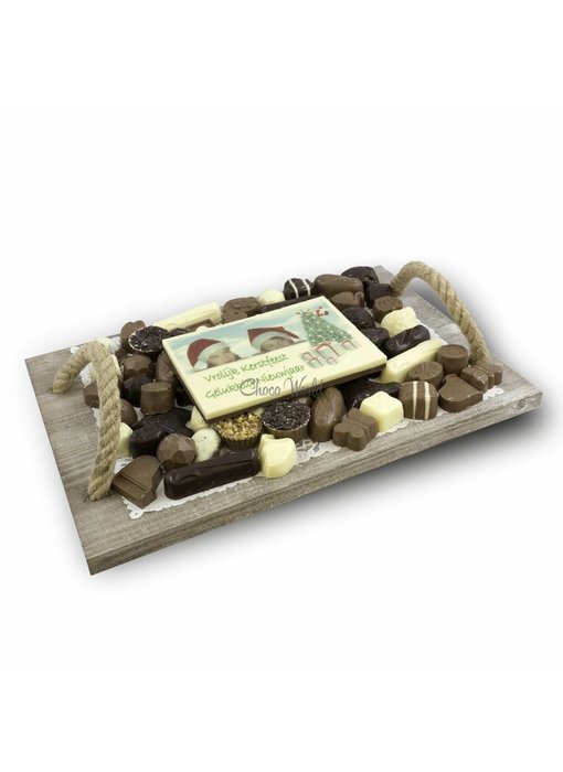 Chocolaterie Vink Slagroom Bonbons Assortiment Super met Chocolade Kerstkaart
