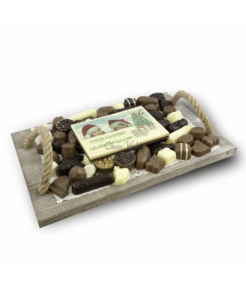 Chocolaterie Vink Slagroom Bonbons Assortiment Super met Chocolade Kerstkaart
