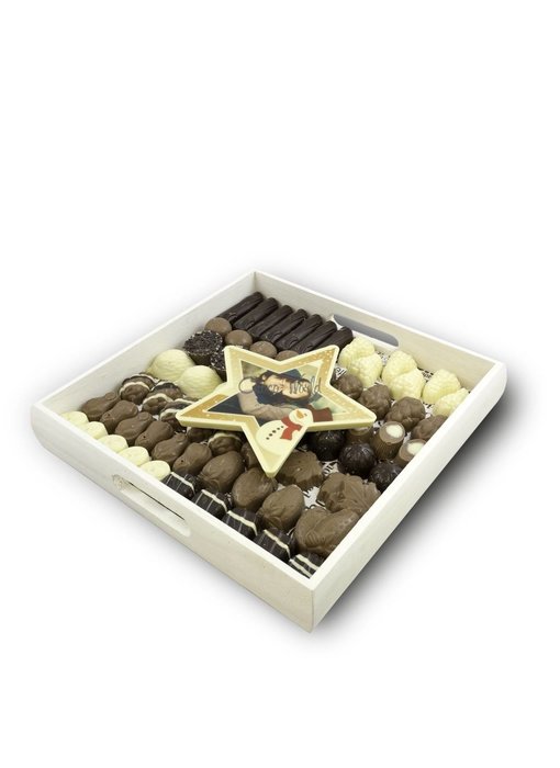 Chocolaterie Vink Slagroom Bonbons Assortiment Kingsize met Chocolade Kerstster