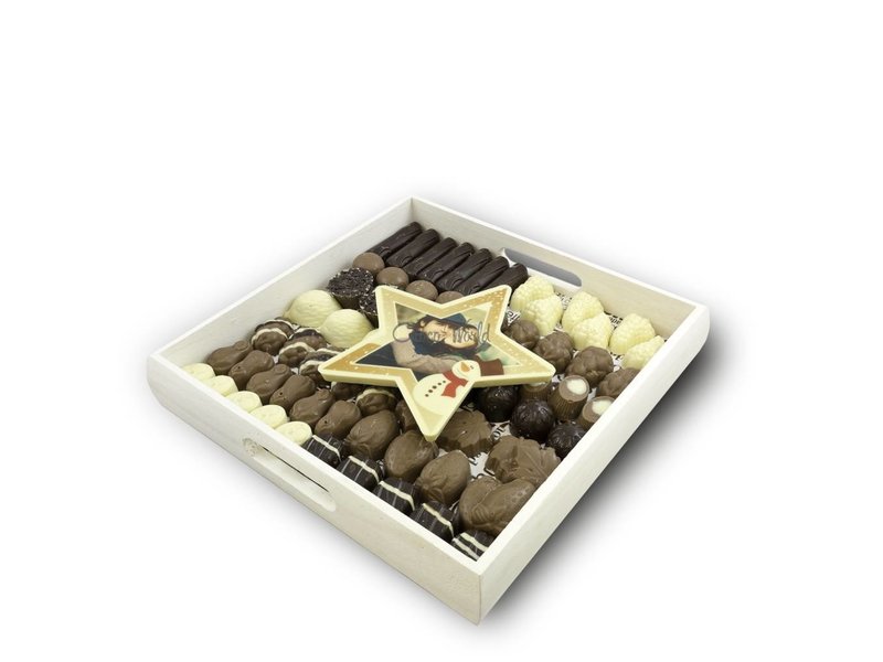 Chocolaterie Vink Slagroom Bonbons Assortiment Kingsize met Chocolade kerstster